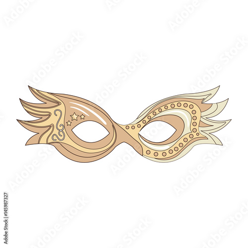 Carnival mask isolated icon vector illustration design