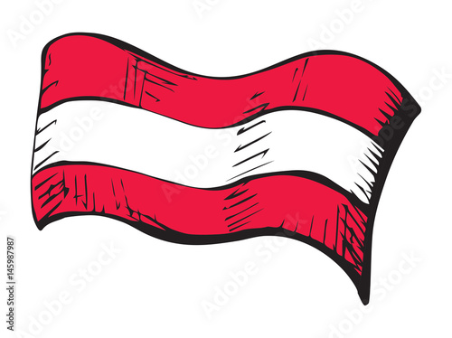 Flag. Vector drawing