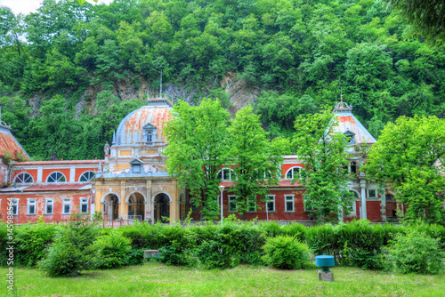 Traditional architecture of the famous Herculane resort in Romania, Europe