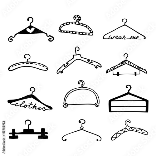 Doodle clothes hangers set