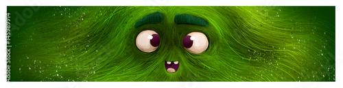 Photography cara de monstruo verde
