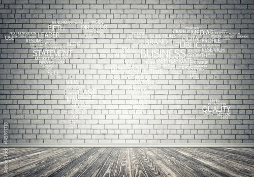 World map in typography