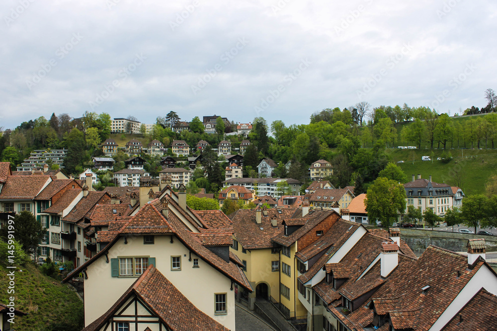 Casas en la ciudad de Berna (Suiza)