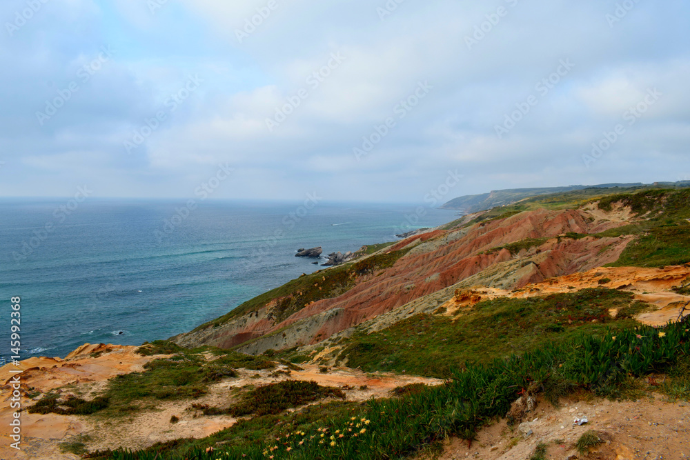 Beautiful landscape of the ocean and rocks Beautiful landscape of the ocean and rocks