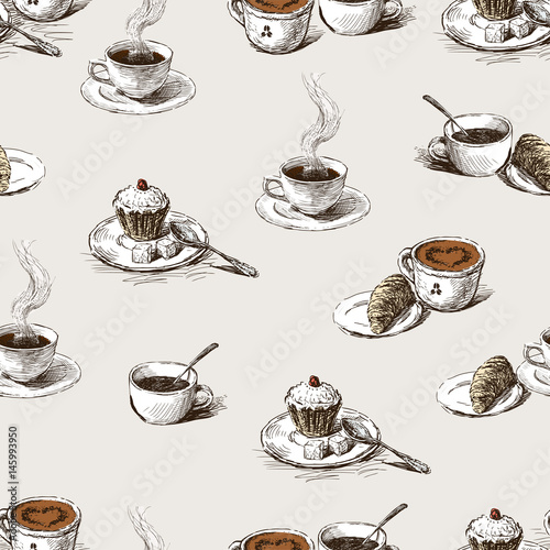 pattern of the coffee cups