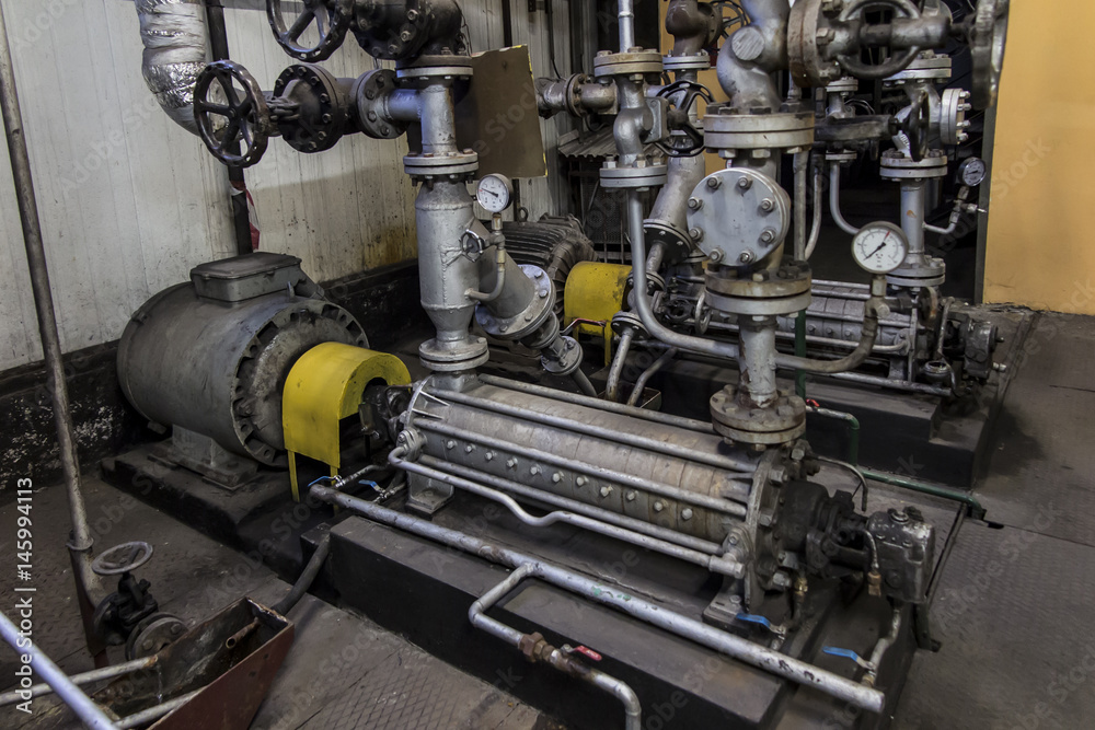 Fototapeta premium Several old multistagepumps