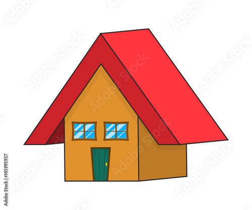 cartoon house vector symbol icon design.