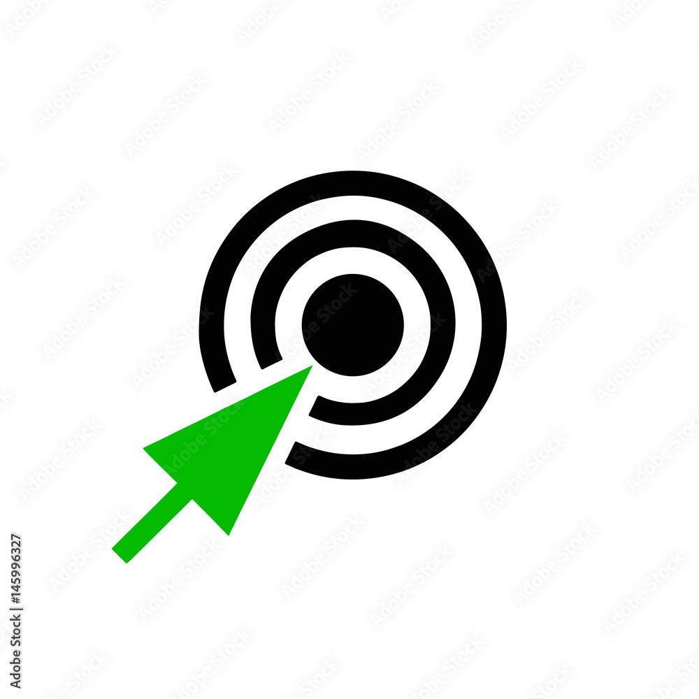 target - dartboard vector with arrow - white background target - dartboard vector with arrow - white background