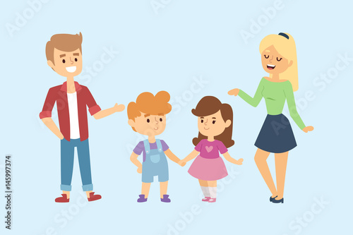 People happy couple cartoon relationship characters lifestyle vector illustration relaxed friends.
