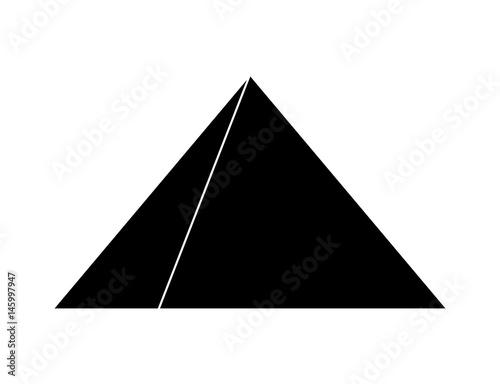 egyptian pyramids vector symbol icon design