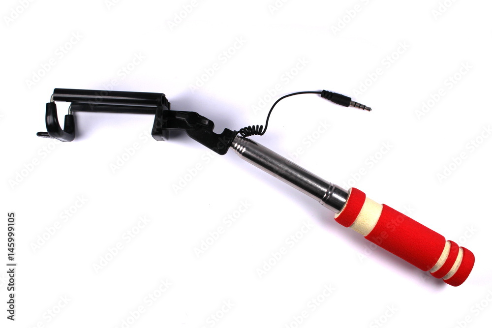 Selfie stick isolated on white background Selfie stick isolated on white background