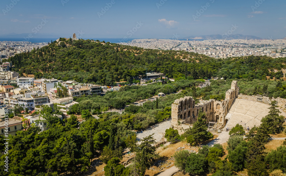Ancient ruins of Athens, Greece.