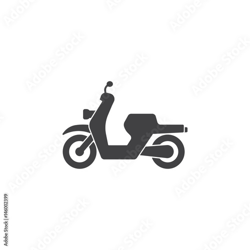 Moped icon. Vector photo