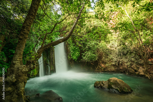 Banias Waterfall, Golan Heights, Israel photo