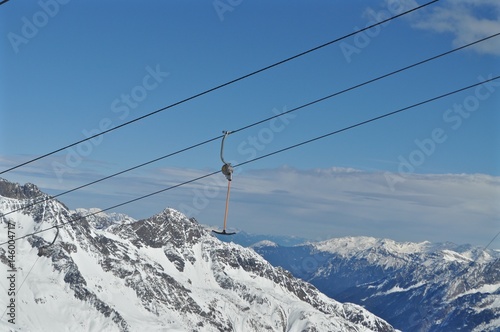 Bügel am Skilift im Tirol, Österreich, 