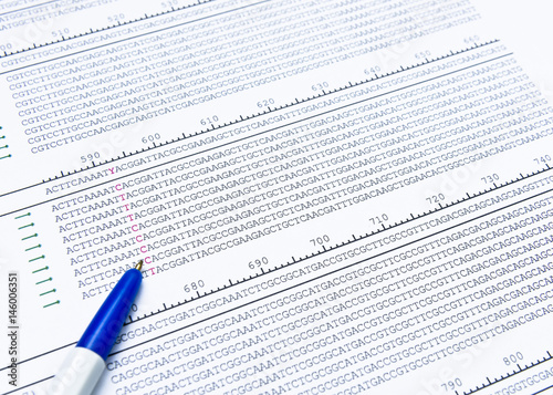 Point mutation on interested gene in DNA photo