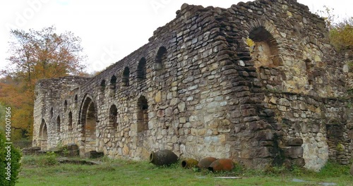 Antique georgian Ikalto monastery in Telavi , Kakheti , Georgia