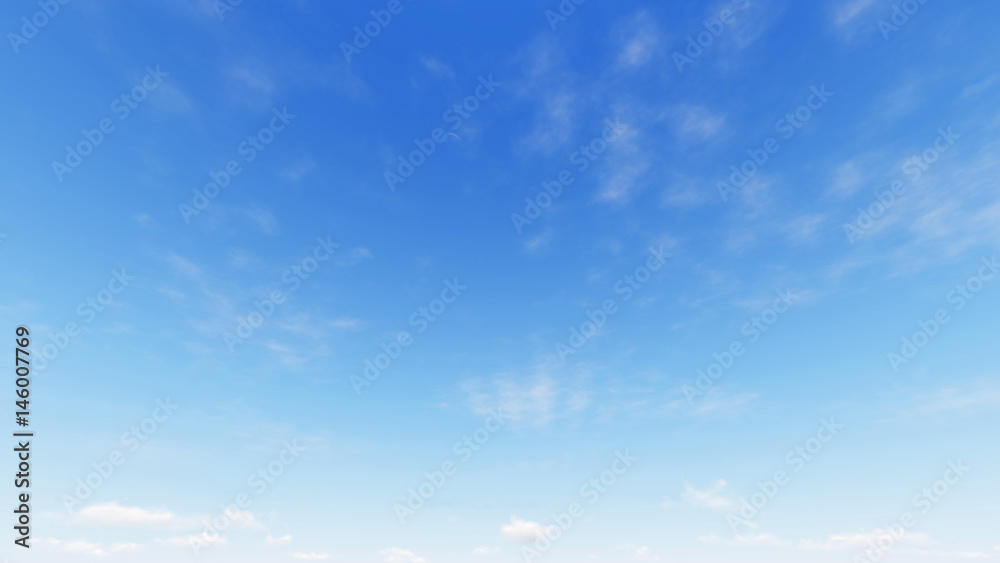 Fototapeta premium Cloudy blue sky abstract background, blue sky background with tiny clouds