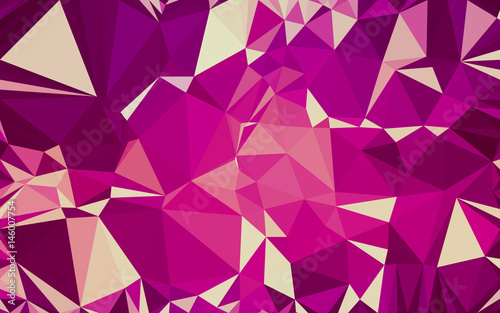 Abstract low poly background, geometry triangle © teerawit