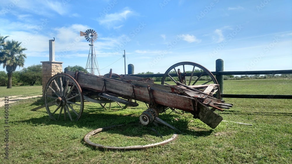 Old West Wooden Wagon