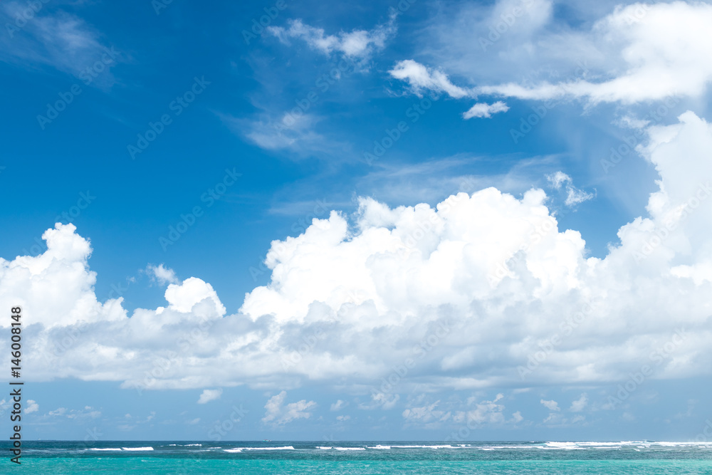 Untouched paradise tropical beach Nusa Dua on Bali island, Indonesia.