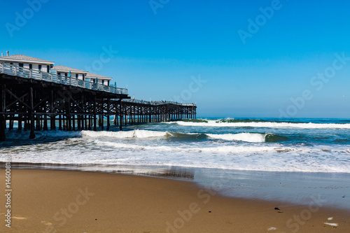 Pacific Beach in San Diego, California with the Crystal Pier. © sherryvsmith