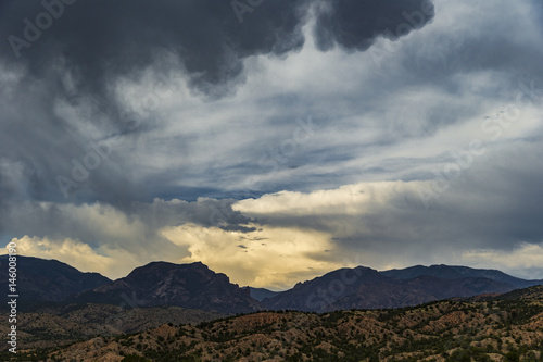 big clouds over the Gila forest