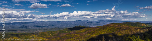 panorama of mountain range from high viewpoint © Brent Hall