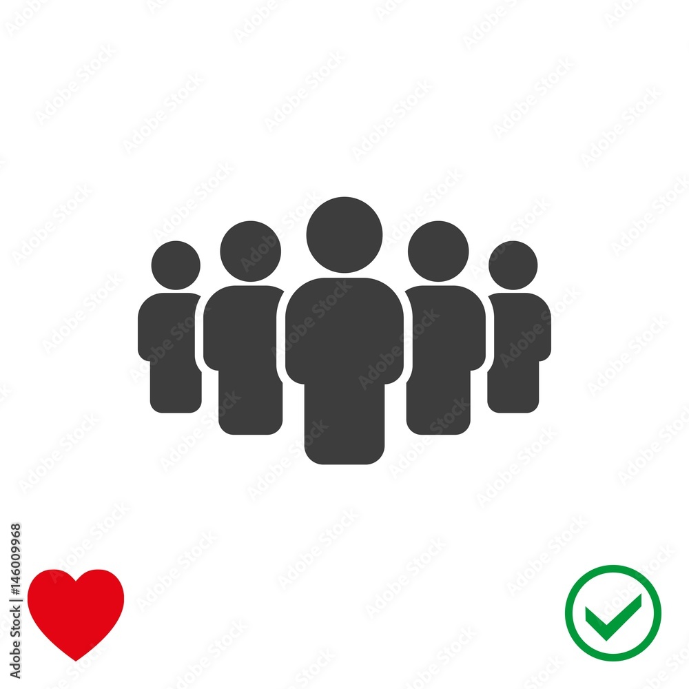 people with the leader icon stock vector illustration flat design people with the leader icon stock vector illustration flat design