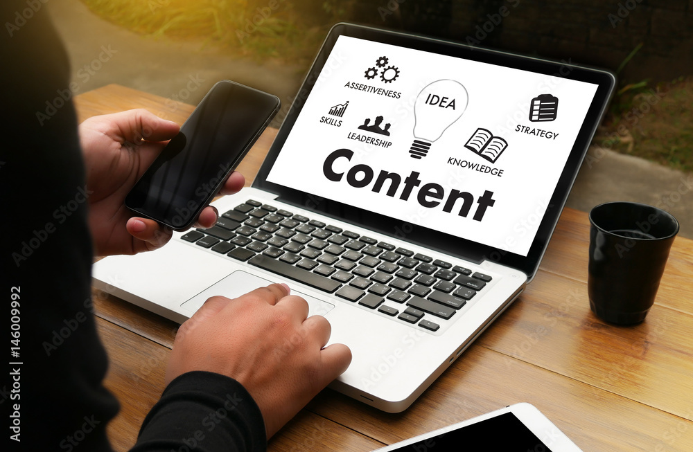 content marketing Content Data Blogging Media Publication Information Vision Concept content marketing Content Data Blogging Media Publication Information Vision Concept