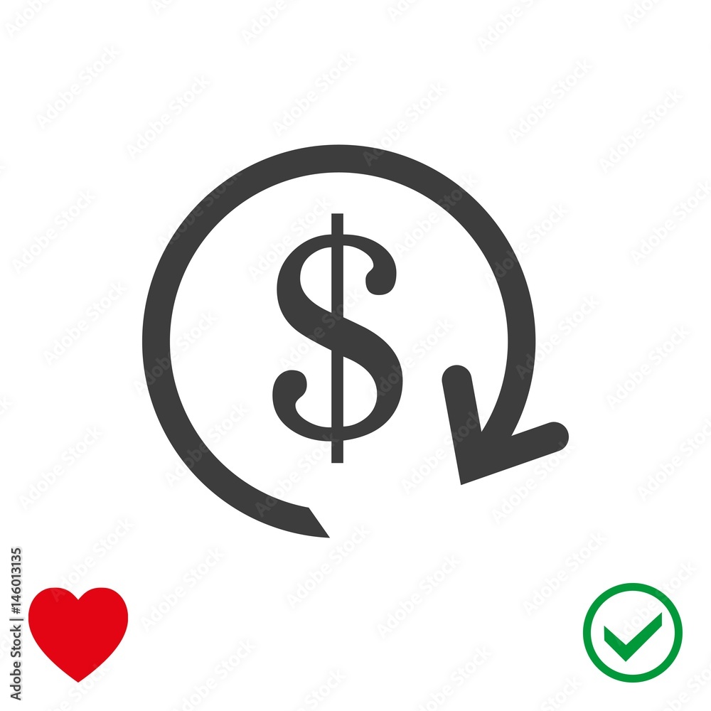 dollar money icon stock vector illustration flat design dollar money icon stock vector illustration flat design