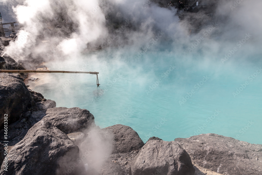 Umi Jigoku (Sea Hell) is one of the tourist attractions representing the various hells at Beppu, Oita, Japan.