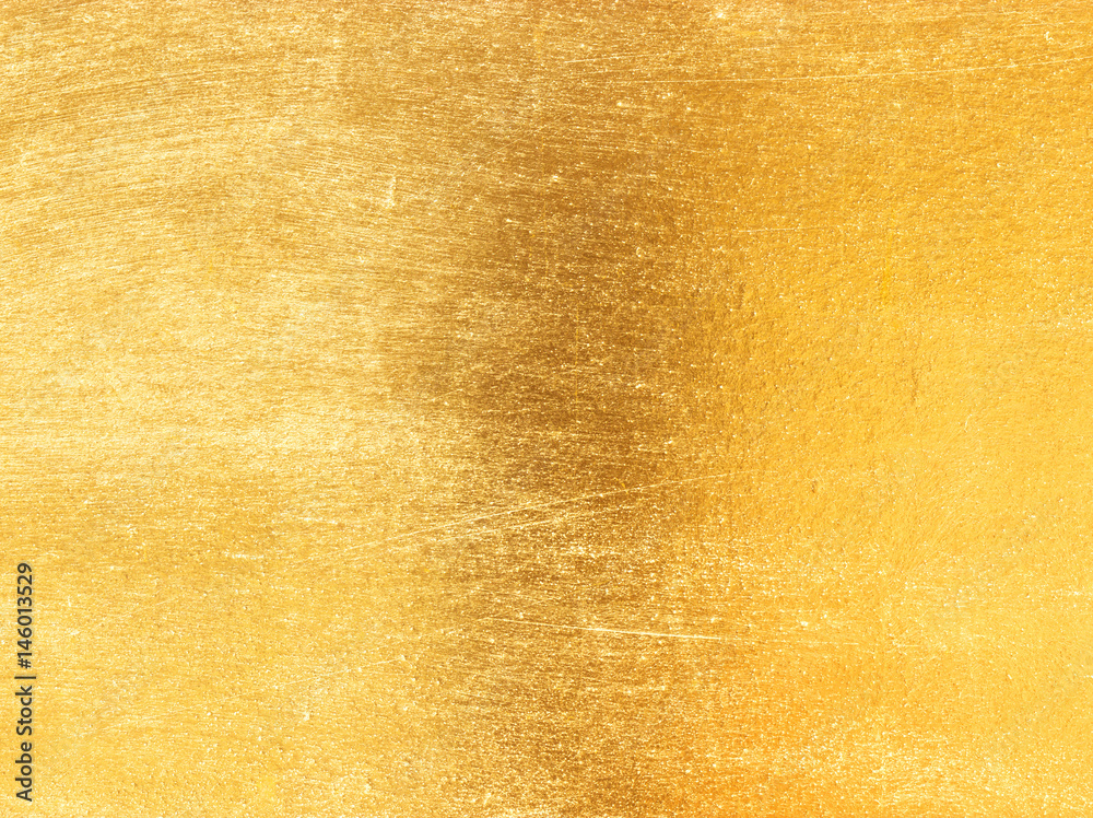 Shiny yellow leaf gold foil texture Stock Photo | Adobe Stock