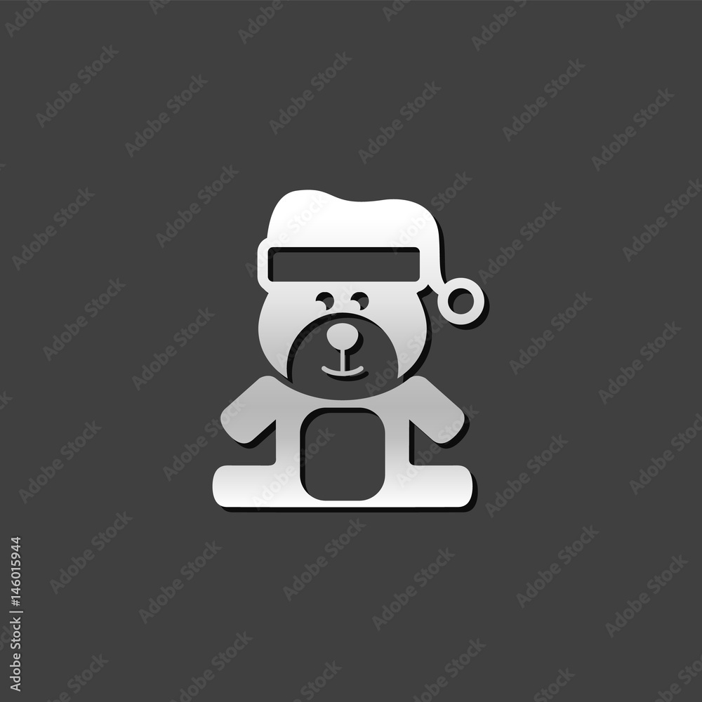 Metallic Icon - Teddy bear Metallic Icon - Teddy bear