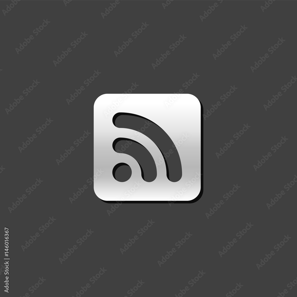 Metallic Icon - RSS Feed cup Metallic Icon - RSS Feed cup
