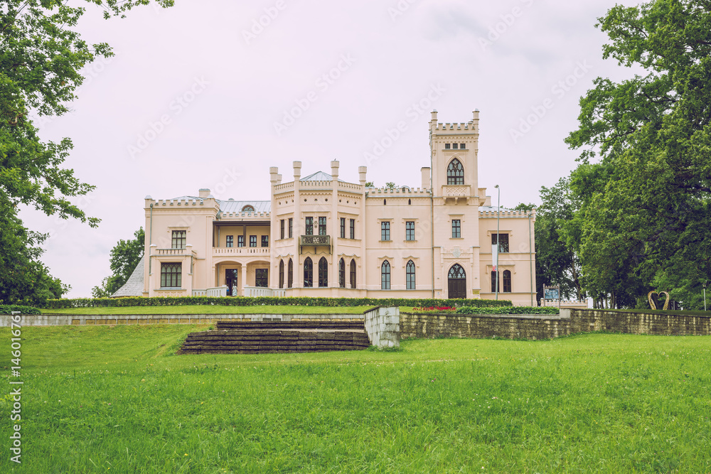 Aluksne, old castle in Latvia.