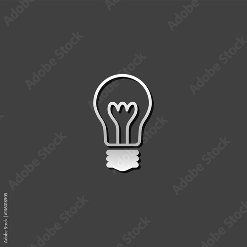 Metallic Icon - Lightbulb