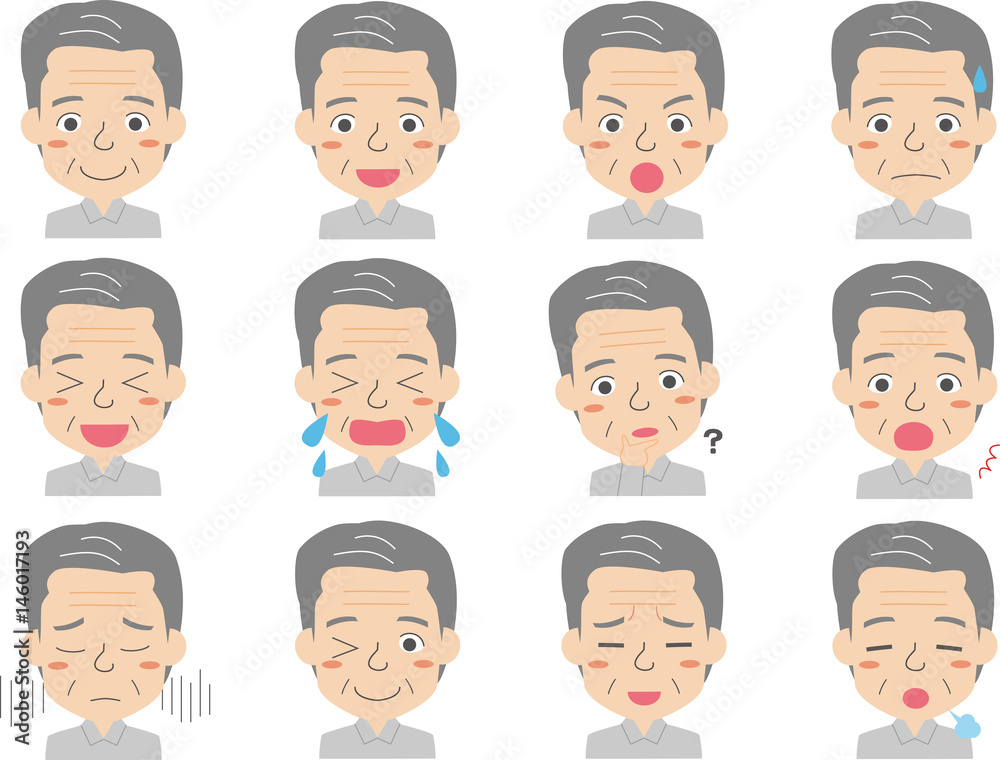 男性顔アイコン 男性顔アイコン