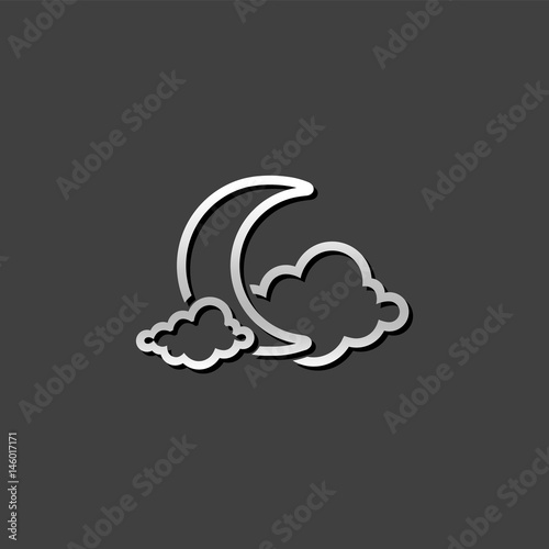 Metallic Icon - Weather overcast cloudy