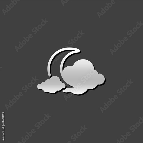 Metallic Icon - Weather overcast cloudy