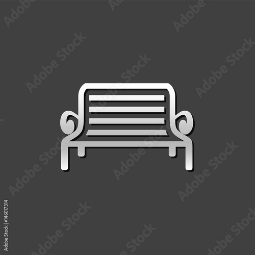 Metallic Icon - Park bench