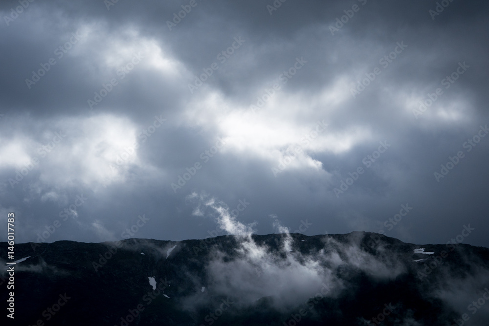 Norway - cloudy sky panaramic view