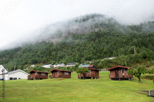 Camping in Norway Traditional wooden houses