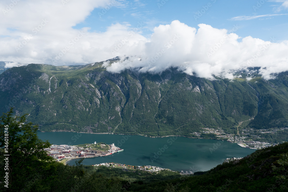 Norway - big fjord panaramic view