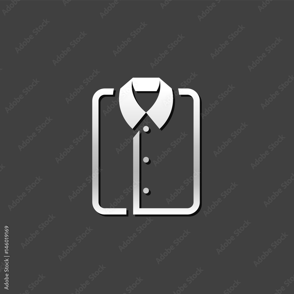 Metallic Icon - Folded shirt Metallic Icon - Folded shirt