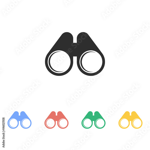 Binocular - vector icon.