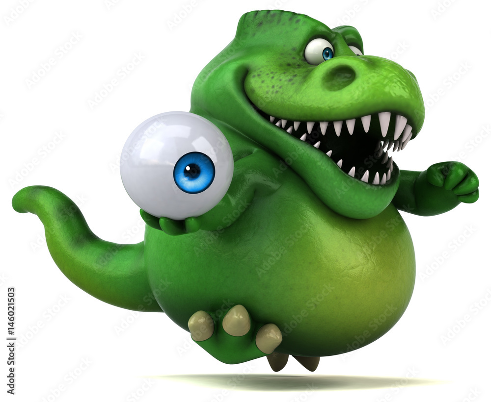 Fototapeta premium Fun dinosaur - 3D Illustration
