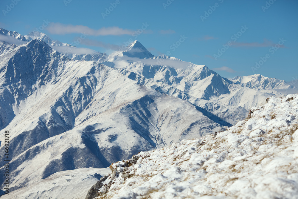 Mountain landscape. Republic of Ingushetia.