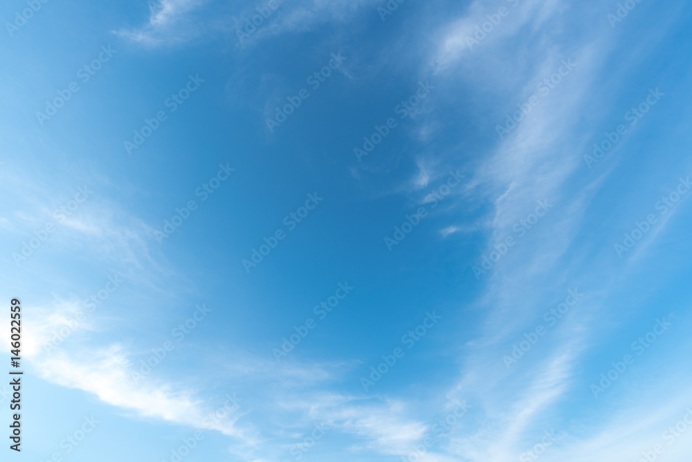 clear blue sky with cloud background