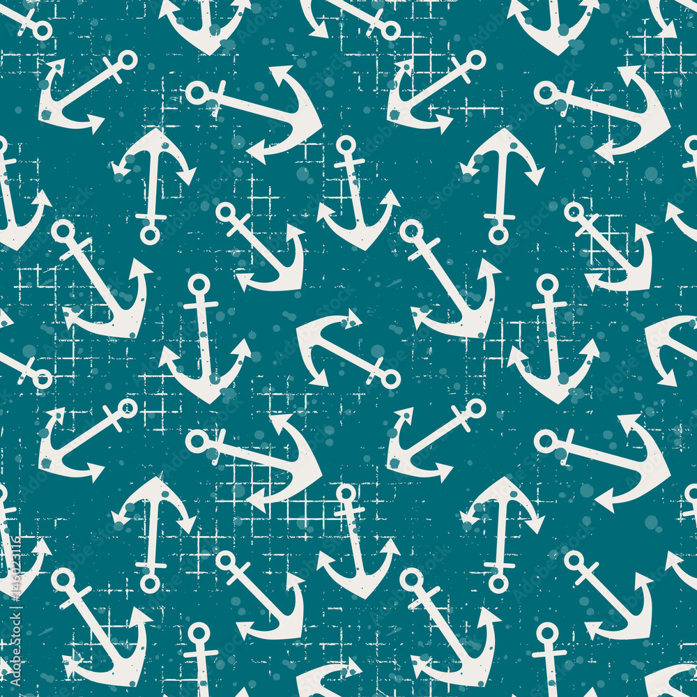 Vector seamless patterns Background with anchor Creative geometric vintage backgrounds, nautical theme Graphic illustration with attrition, cracks and ambrosia Vector seamless patterns Background with anchor Creative geometric vintage backgrounds, nautical theme Graphic illustration with attrition, cracks and ambrosia